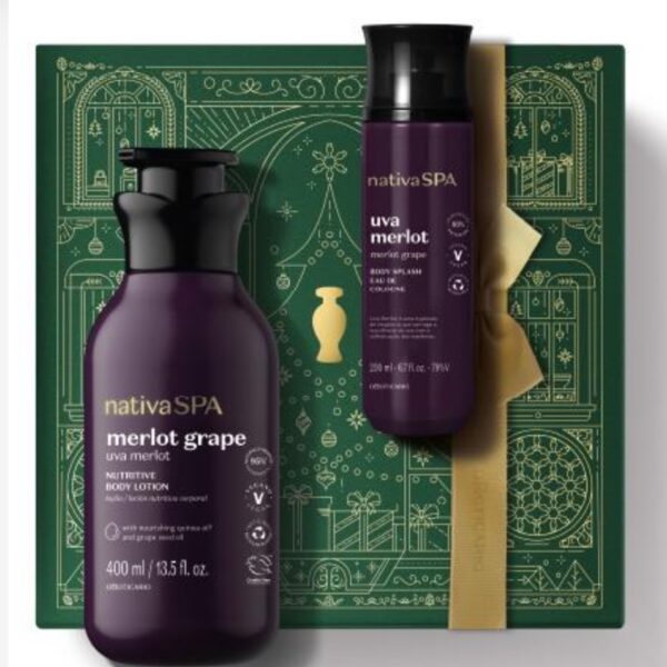 Kit de Navidad Piel Perfumada
Nativa SPA Uva Merlot