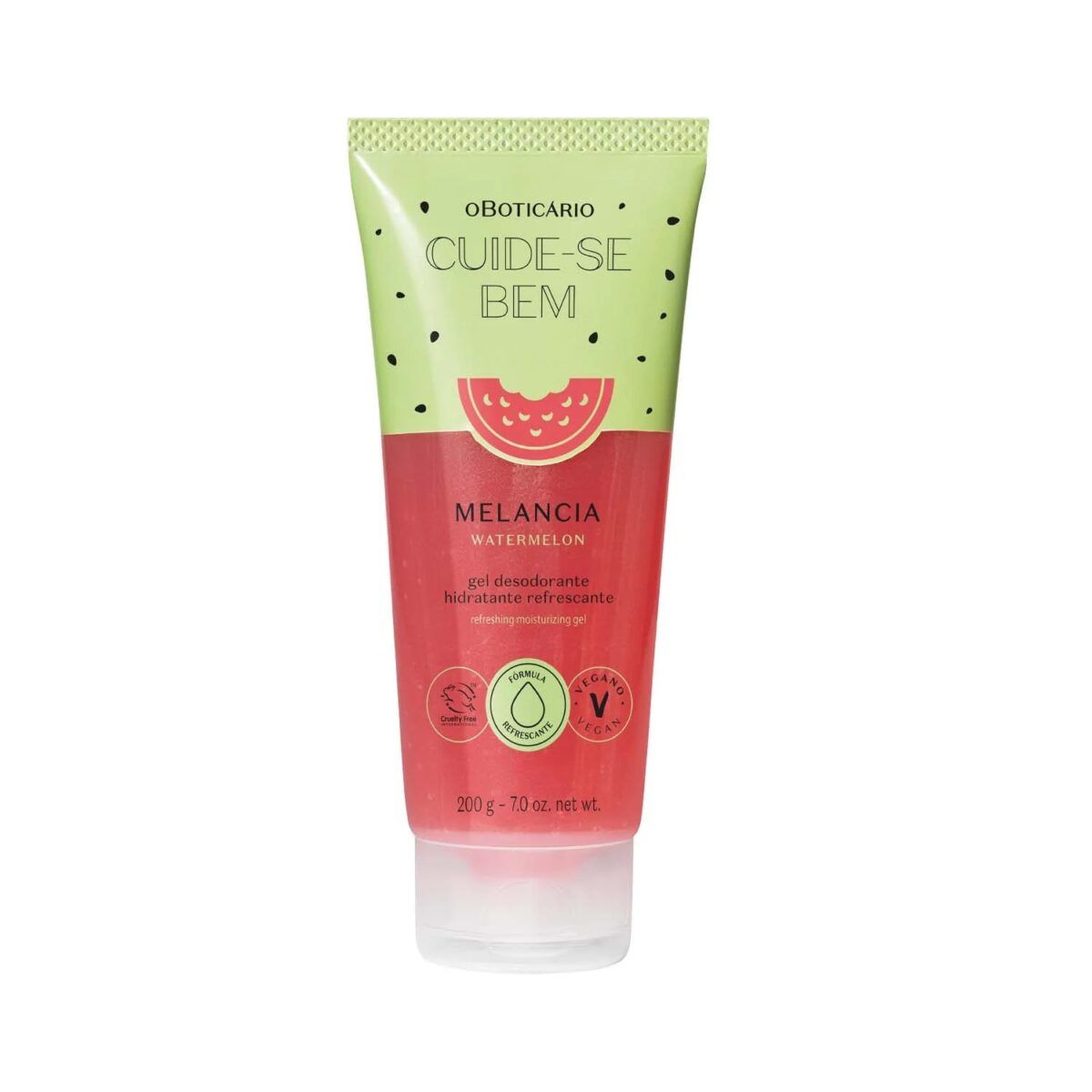 Gel Hidratante Refrescante Corporal Sandia 200g Cuide-Se Bem - Imagen 1