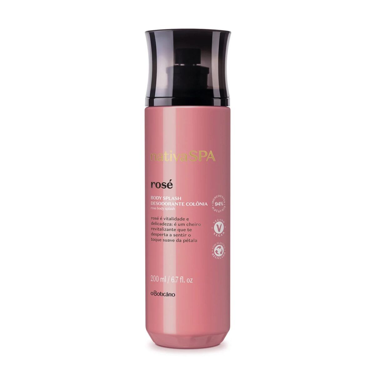 Body splash corporal rose 200ML Nativa Spa - Imagen 1